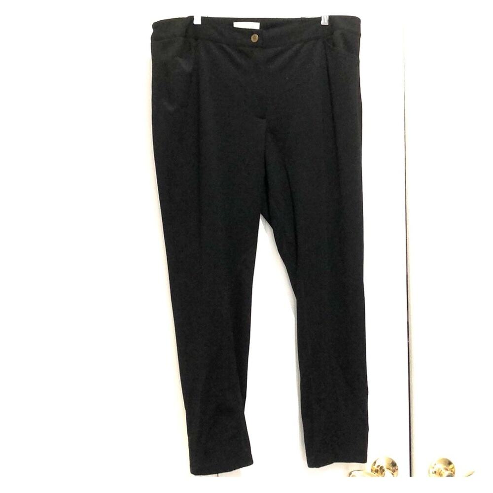 Talbots 18w black pant w/ stretch skinny leg worn1